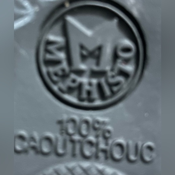 Mephisto Slides Women Black Patent Leather Crocometal Croc Print Mules Shoes 7.5 - Picture 8 of 9